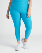 Blue Glow $|& Beyond Yoga Spacedye Out Of Pocket High Waist Midi Legging - SOF Front