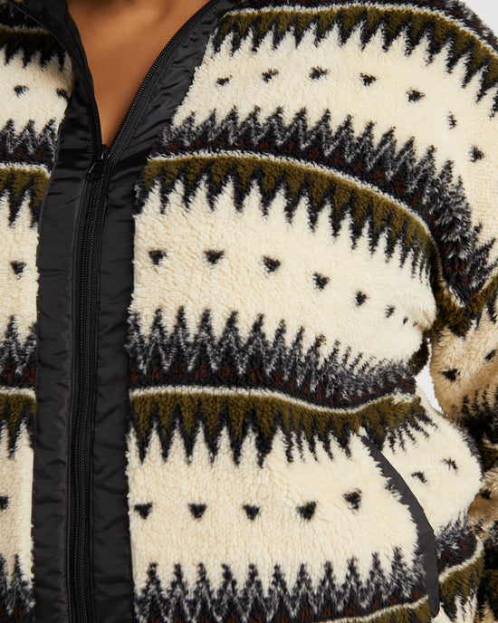 Fairisle Stripe $|& Thread & Supply Rowan Coat - SOF Detail