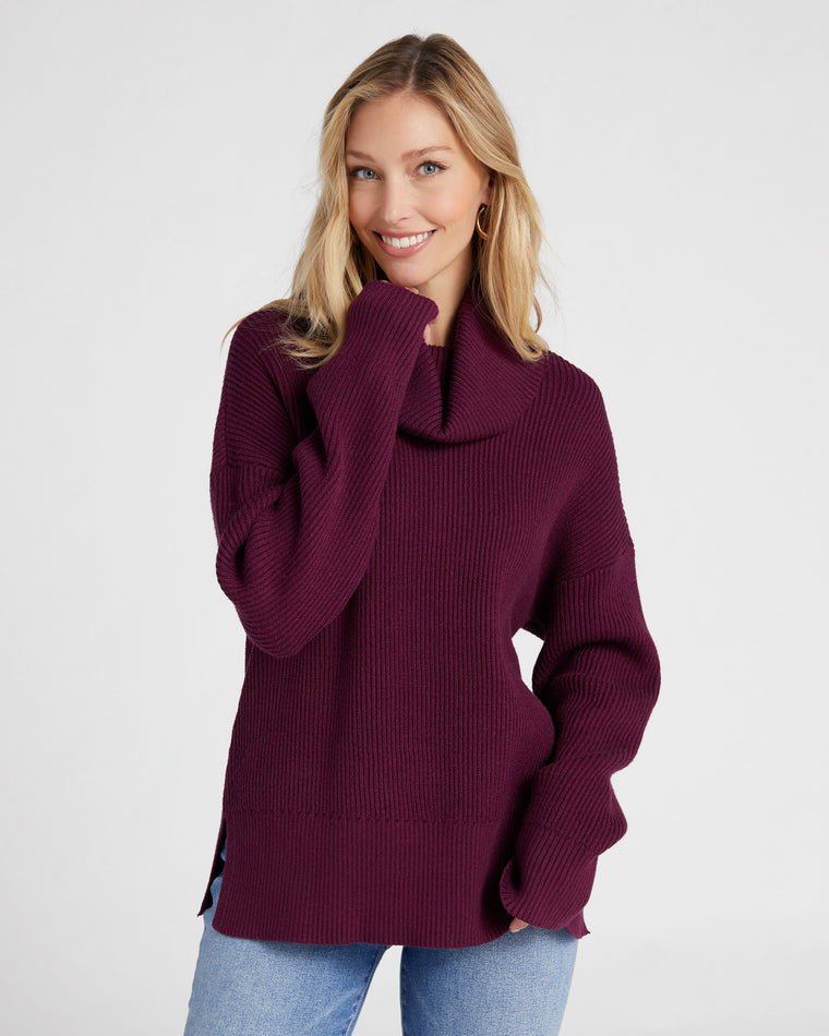 Cabernet $|& Thread & Supply Elena Sweater - SOF Front