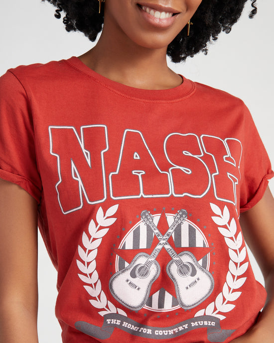 Chili Pepper $|& Recycled Karma Nash Tennessee Graphic Tee - SOF Detail