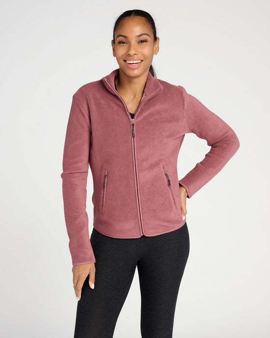 Rose Brown $|& Interval Freestyle Fleece Jacket - SOF Front
