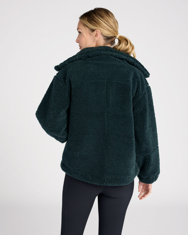 Magical Forest Green $|& Interval Aspen Zip Front Jacket - SOF Back