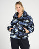 Plus Size Aspen Zip Front Camo Jacket