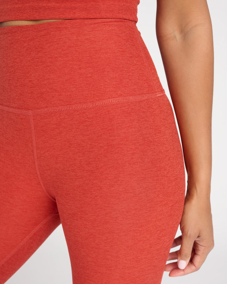 Red Sand Heather $|& Beyond Yoga Spacedye Caught In The Midi High Waisted Legging - SOF Detail