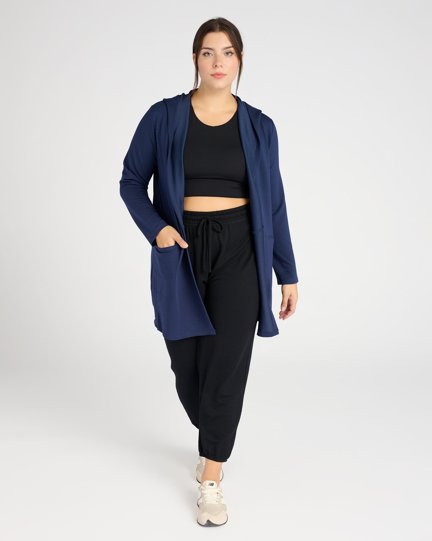 Blue Iris $|& Skechers SKECHLUXE Restful Hoodigan - SOF Full Front