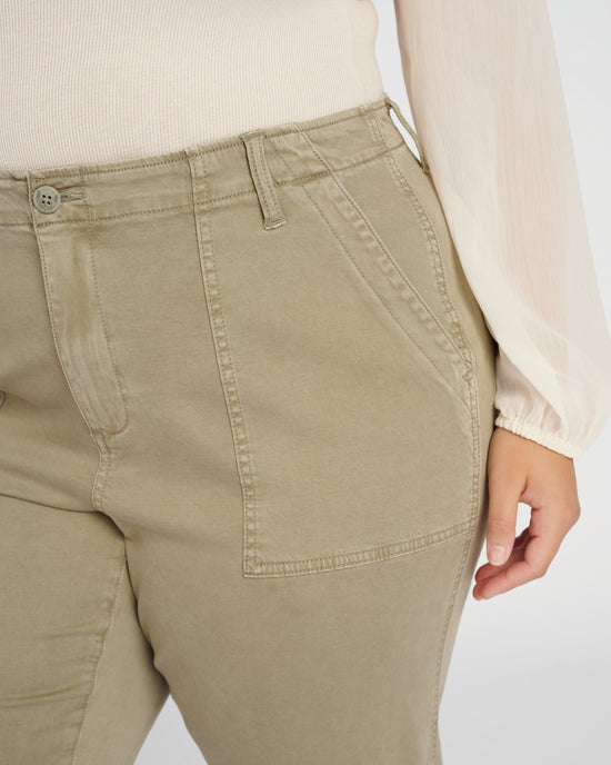 Pewter Green $|& Liverpool Utility Cargo Crop - SOF Detail
