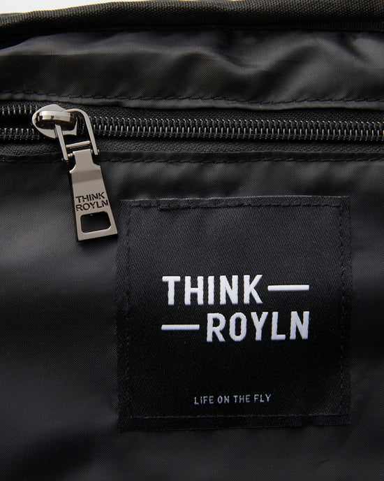 Glossy Chocolate $|& Think Royln Capture Bag - Hanger Detail