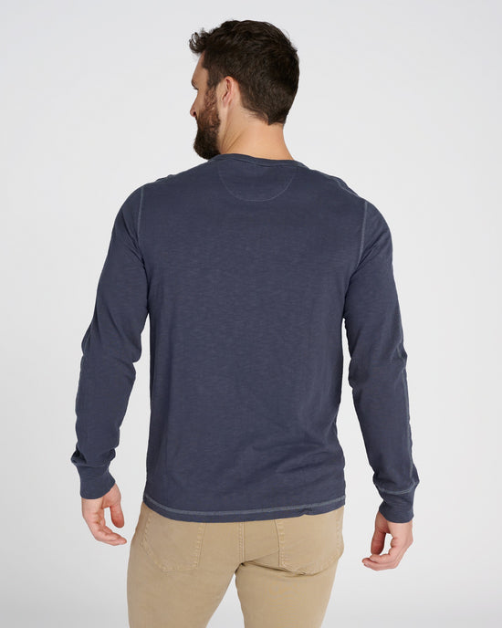 Ombre Blue $|& Grayers New Cooper Henley - SOF Back