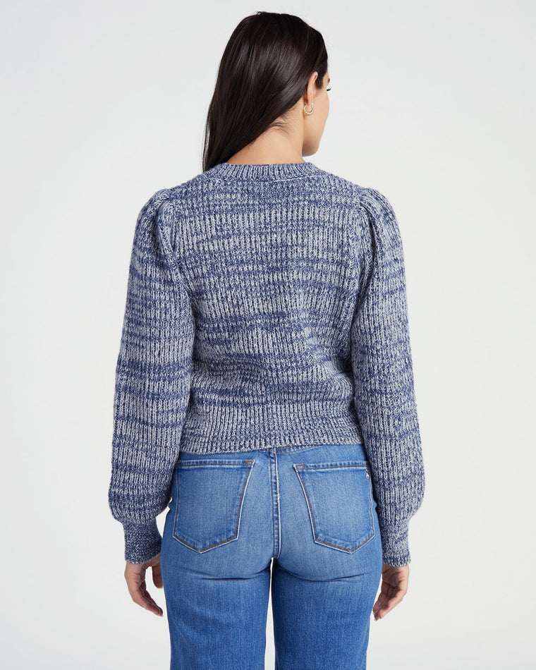 Indigo $|& Z Supply Polly Denim Look Sweater - SOF Back