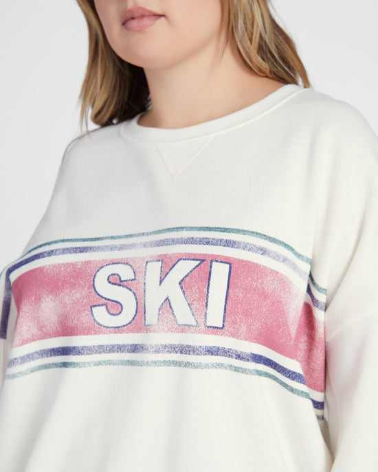 Bone $|& Z Supply Lounge Oversized Ski Sweatshirt - SOF Detail