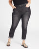 Plus Size High Rise Skinny Jeans with Cuff