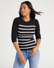 Puff Sleeve Stripe Cozy Pullover