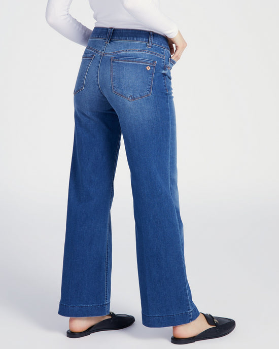 Blue Blue $|& Democracy Absolution High Rise Wide Leg Jeans - SOF Back