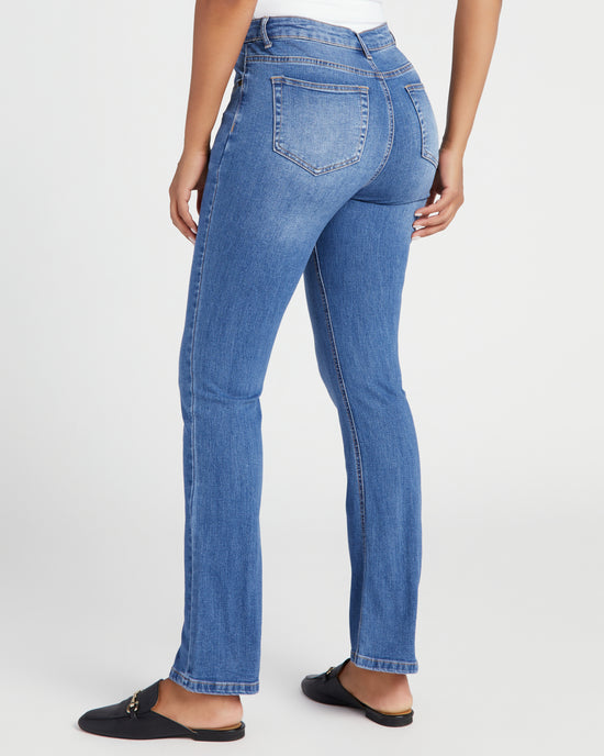 Light Wash Blue Blue $|& Jaclyn Smith The Bootcut Jean - SOF Back