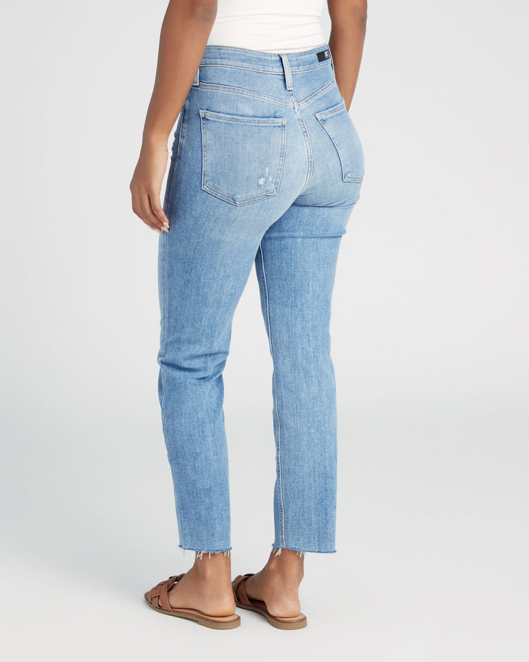 Excite Blue $|& Kut From The Kloth Rachael High Rise Fab Ab Mom Jean - SOF Back