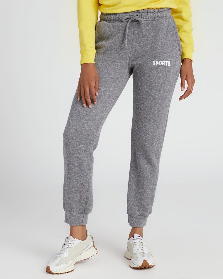 Heather Grey $|& Interval Sports Jogger - SOF Front