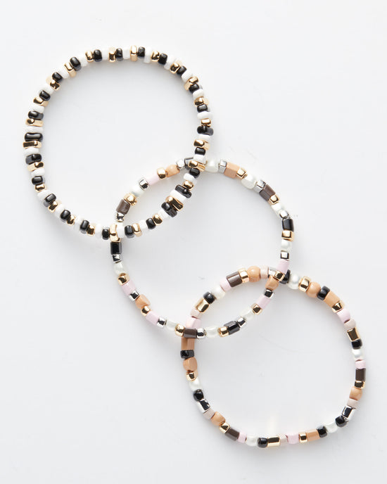 Black/White $|& BaubleBar Marcella Bracelet Set - Hanger Detail