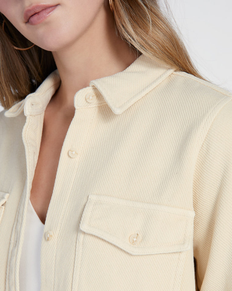 White Swan $|& Thread & Supply Brylee Shirt Jacket - SOF Detail