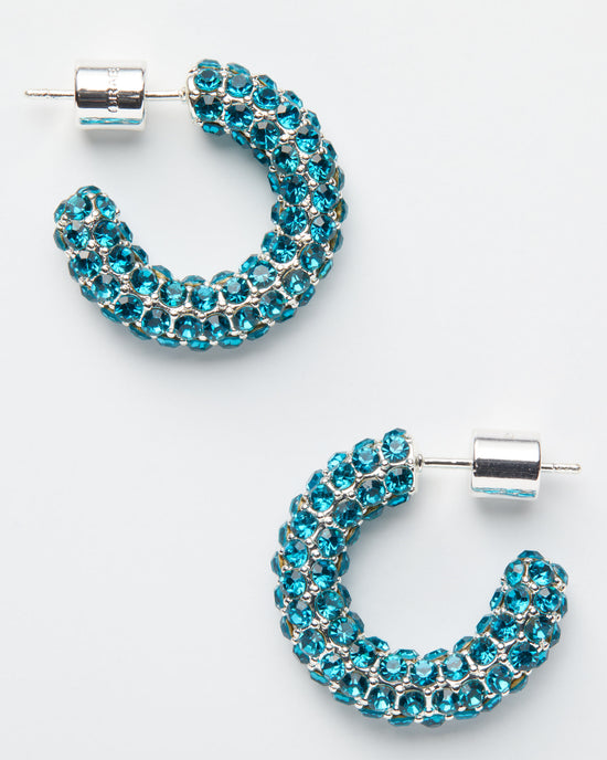 Sterling Silver/Blue $|& DRAE Collection Extra Earrings - Hanger Detail