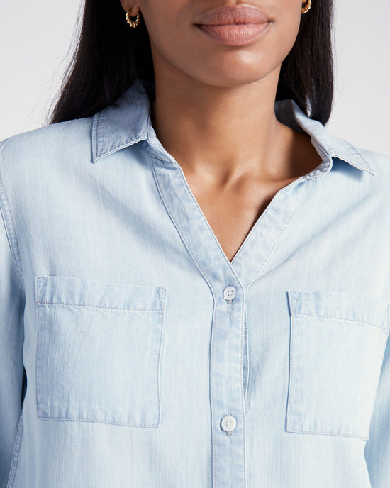 Jolie Wash Blue $|& Thread & Supply Ginger Shirt - SOF Detail