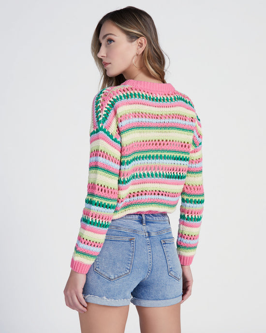 Multi $|& Vigoss Crochet Pullover - SOF Back