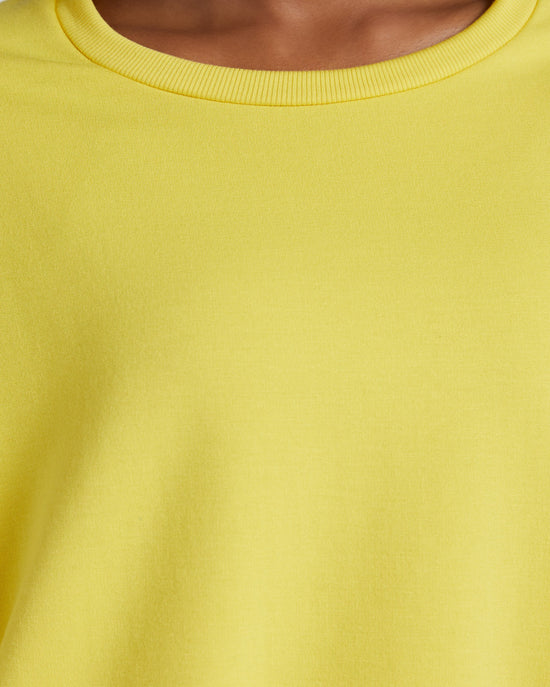 Cream Gold $|& Interval Drop Shoulder Pullover - SOF Detail