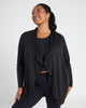 French Terry Draped Cardigan in Plus