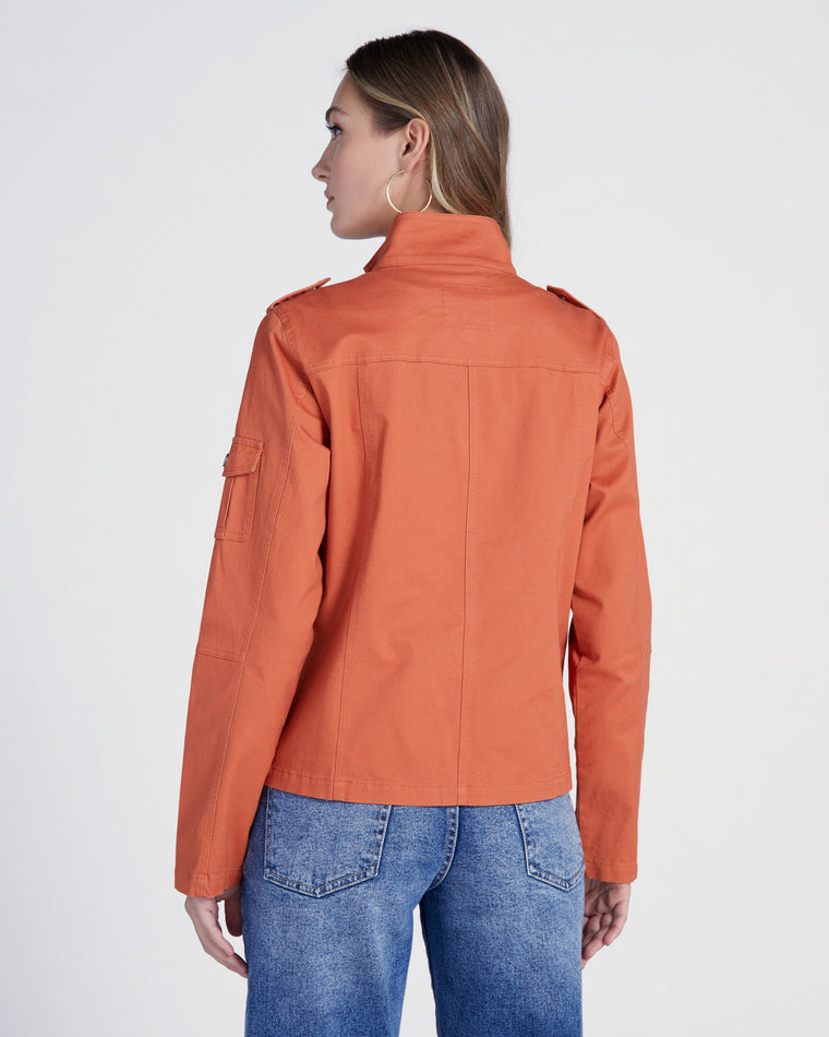 Tomato Red $|& Thread & Supply Utility Jacket - SOF Back