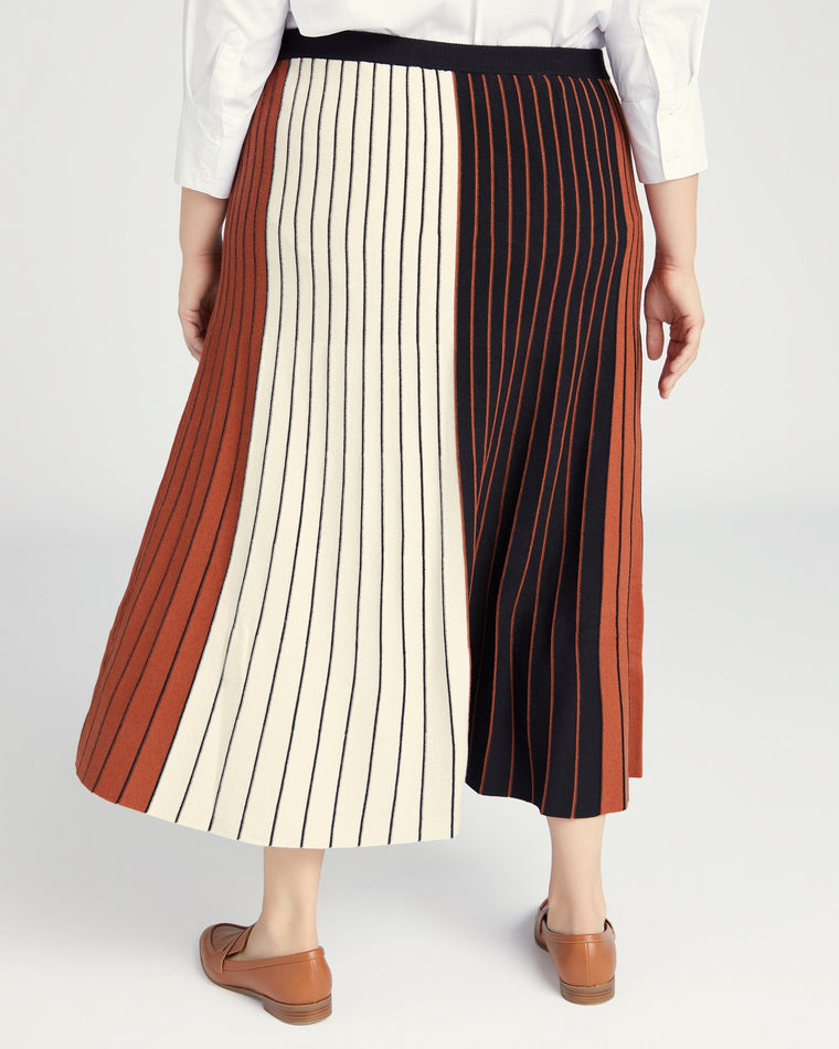 Black Multi $|& Gilli Colorblock Knit Maxi Skirt - SOF Back