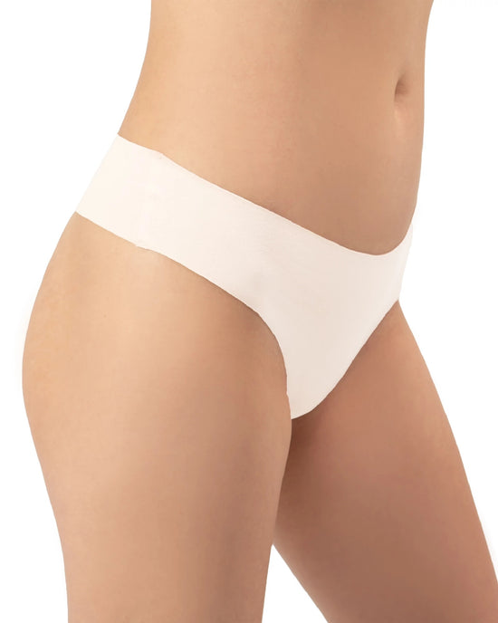 Light Neutrals White/Pale/Sand $|& Panty Promise Low Rise Thong Pack - VOF Side