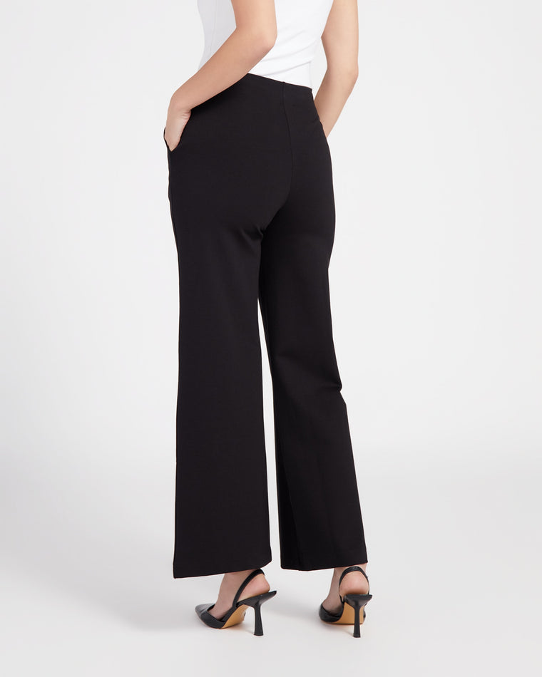Black Black $|& W. by Wantable Wide Leg Dressy Pull On Pant - SOF Back