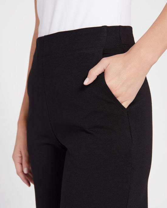 Black Black $|& W. by Wantable Wide Leg Dressy Pull On Pant - SOF Detail