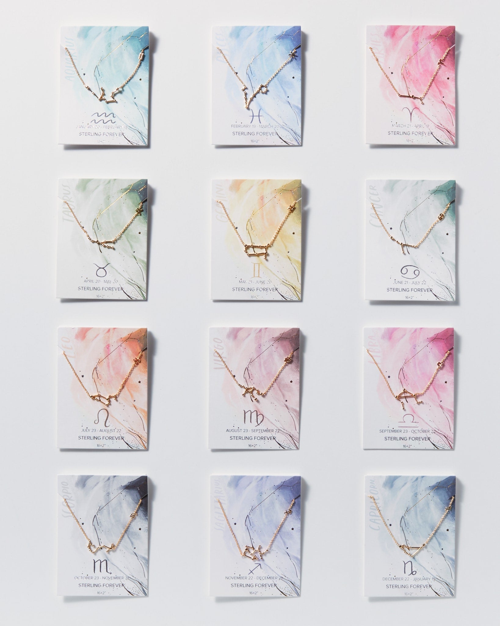 Gold $|& Sterling Forever Station Constellation Pendant Necklace