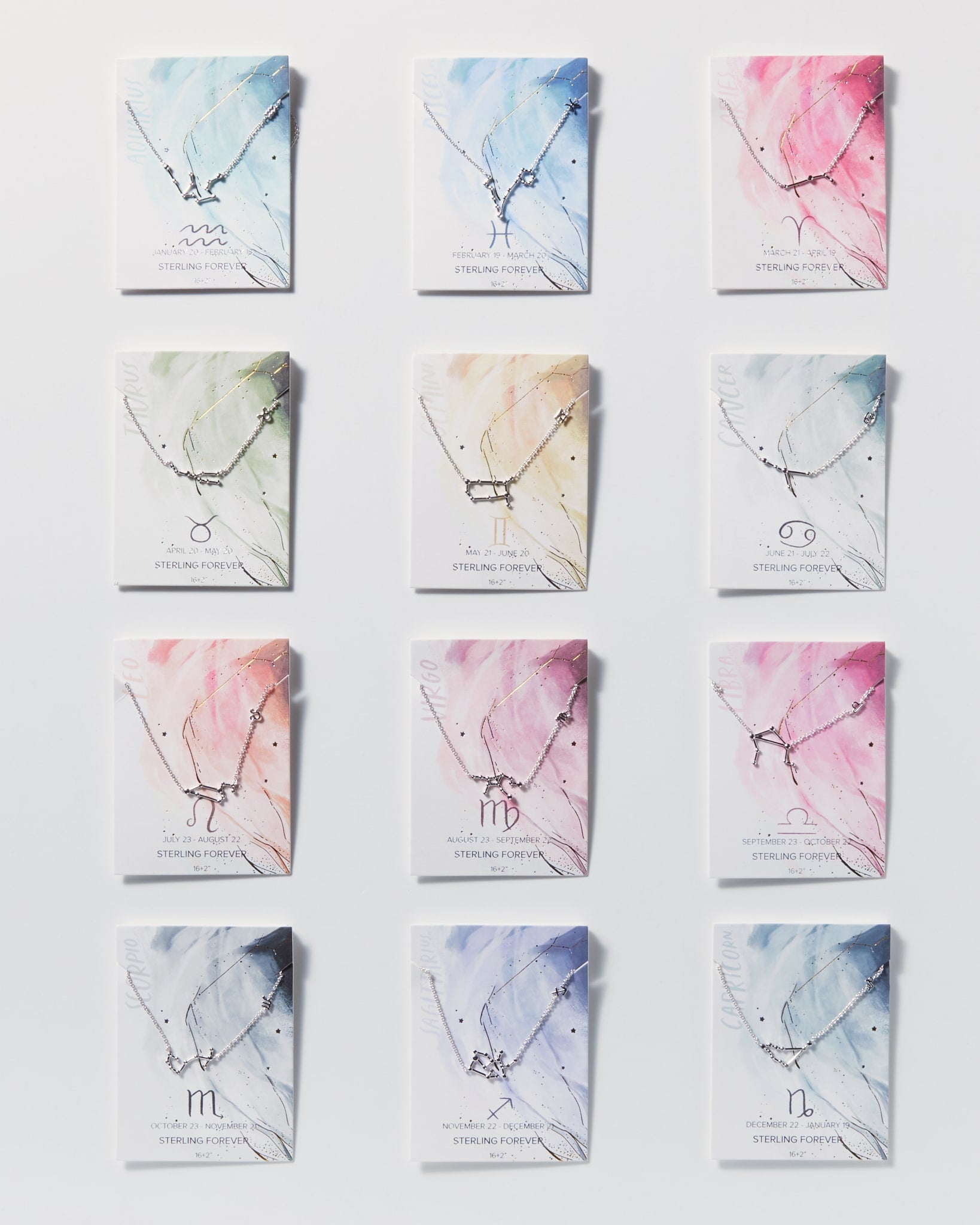 Silver $|& Sterling Forever Station Constellation Pendant Necklace