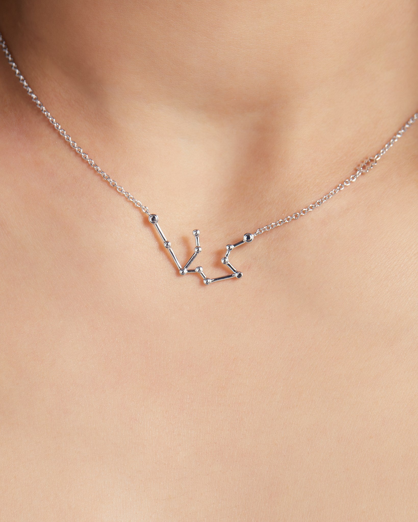 Silver $|& Sterling Forever Station Constellation Pendant Necklace - SOF Front