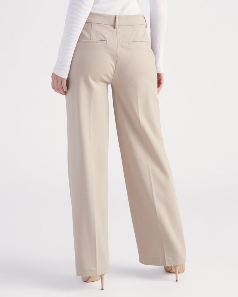 Biscuit Tan $|& Liverpool Kelsey Wide Leg Trouser - SOF Back